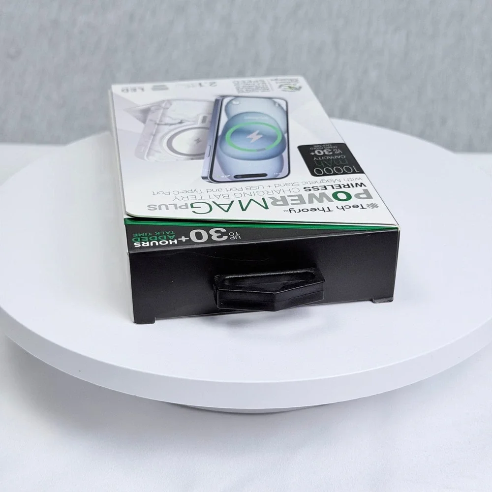 Tech Theory PowerMag Plus 10000mAh Wireless Charging Battery White Marble K168